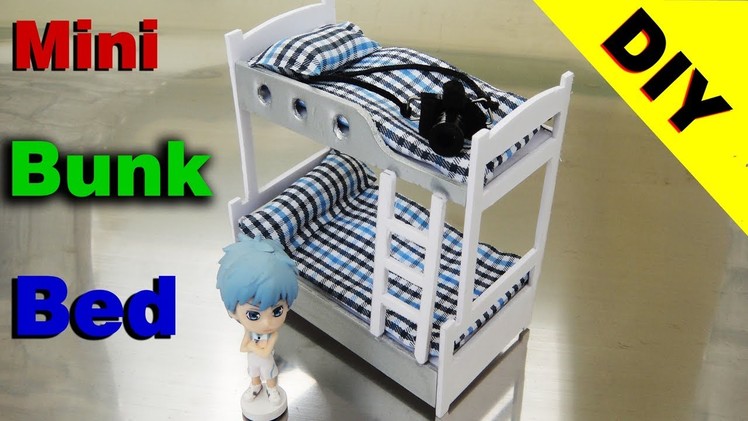 DIY Miniature Realistic Bunk Bed  Dollhouse #1