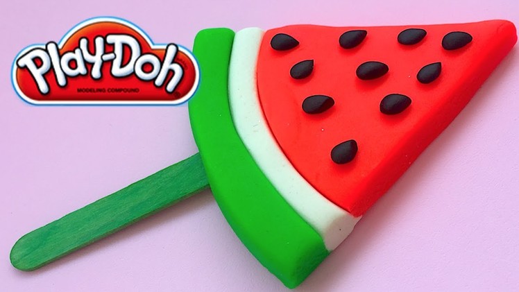 DIY Play-Doh Learn Make Cool Watermelon Ice Cream Toy Soda