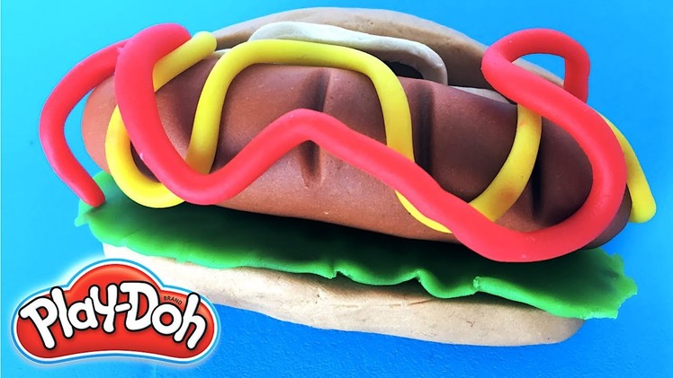 DIY Play-Doh Learn Make Hotdog ???? & Pororo Automatic Domino Toy Soda