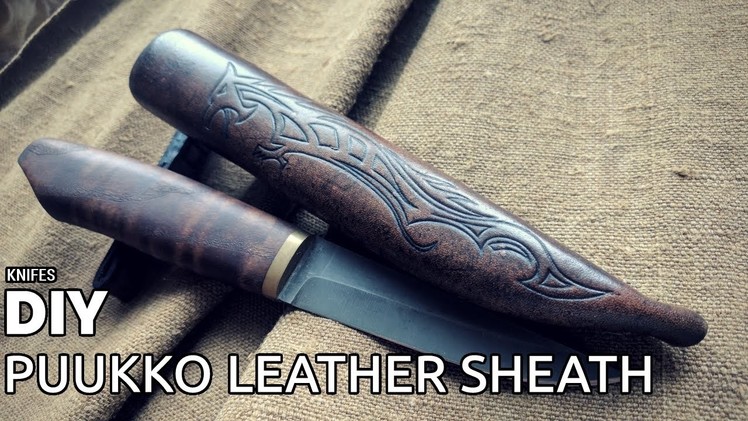 DIY puukko leather sheath