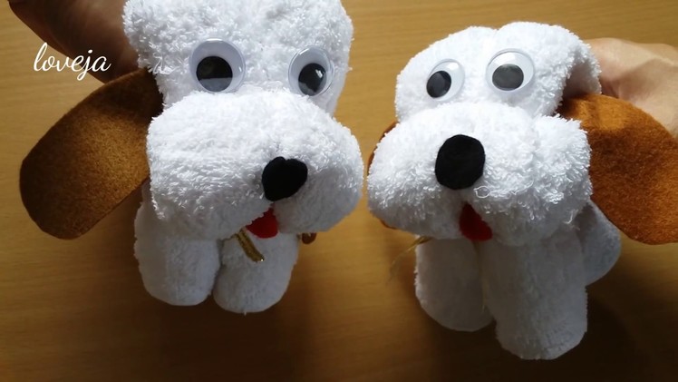 DIY  Toy Kid Easy Towel dog - Quick & Cute Gift