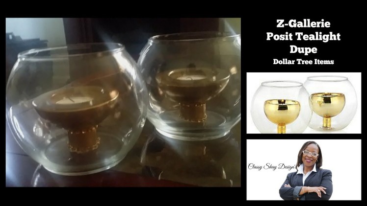 DIY: Z-Gallerie Tealight Candle Holder Dupe | Dollar Tree Items