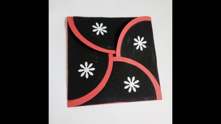 Handmade card ideas to make flower envelope card