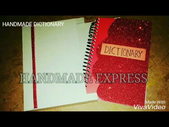 HANDMADE DICTIONARY SCHOOL PROJECT CLASS 4TH