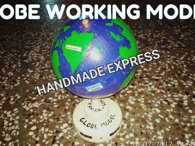 Handmade globe 3d working model school project class 6 | HANDMADE GLOBE MODEL SOCIAL SCIENCE MODEL