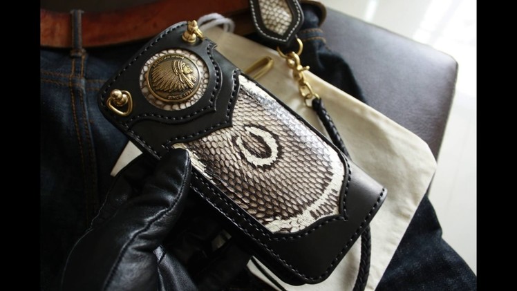 Handmade,Wallet leather,Biker wallet by Surakan leather