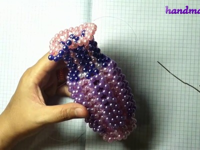 [handmade02] Beaded beads tutorial : Vase (3.3)