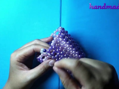 [Handmade02]Beaded beads tutorial : Vase (2.3)