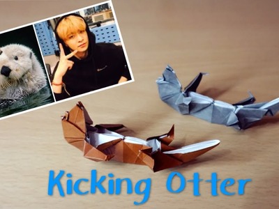 [Hello Malinda] Origami Tutorial: Kicking Otter (Robert J. Lang)｜【折纸教程】【哈喽玛琳达】鸟宝宝必折作品之-会动的水獭