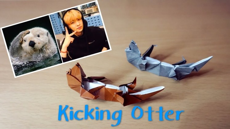 [Hello Malinda] Origami Tutorial: Kicking Otter (Robert J. Lang)｜【折纸教程】【哈喽玛琳达】鸟宝宝必折作品之-会动的水獭