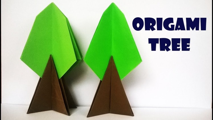 How to make a paper tree | Origami tree instruction