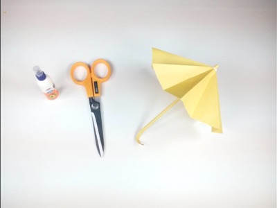 How to Make a Paper Umbrella Easy Tutorials Step by Step-Origami Umbrella : That Open and Closes-HD