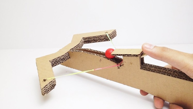 How to Make an Amazing Gumball Crossbow from Cardboard Easy DIY