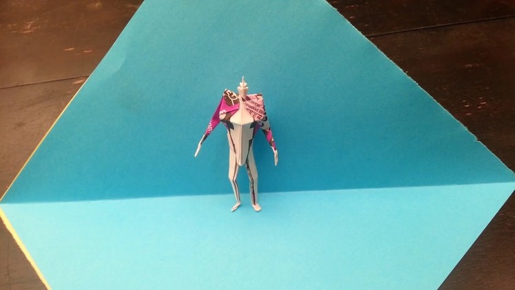 How to make an easy origami soldier man