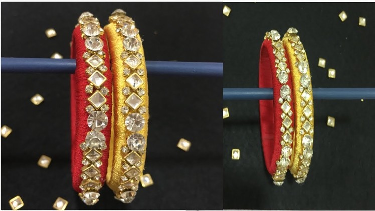 How to make silk thread bangles at Home || Bridal Bangles || DIY