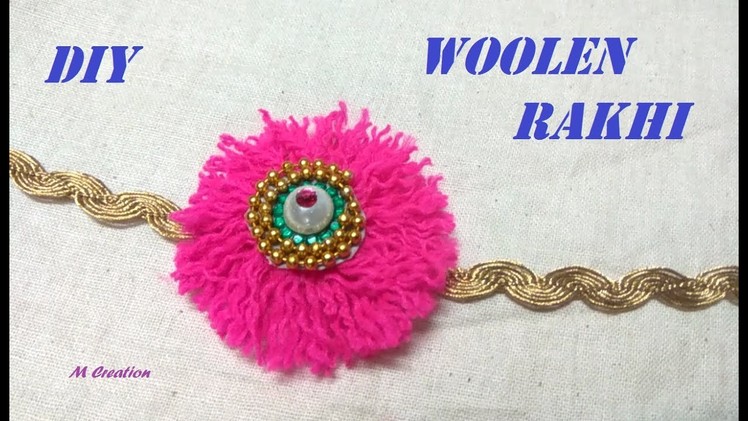 How to make Woolen rakhi.diy woolen rakhi