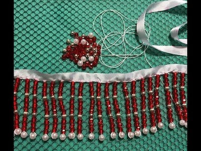 How To Make Your Own Dangle Fringe Trim Using Beads Tutorial