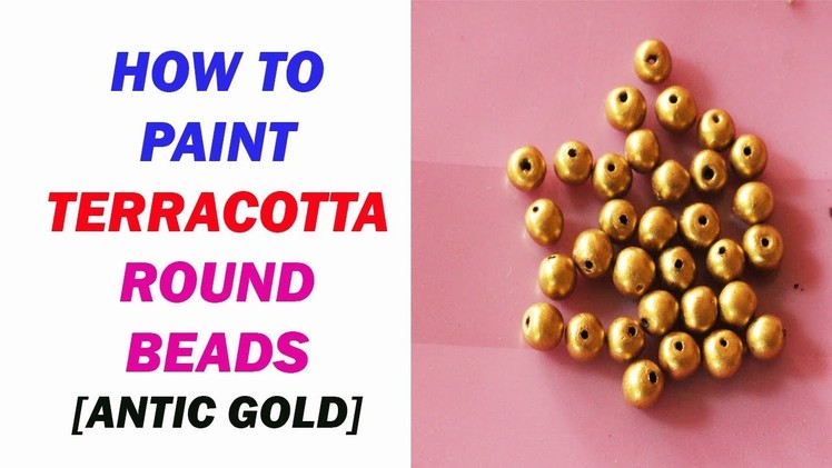 How to paint terracotta beads. terracotta paint ing