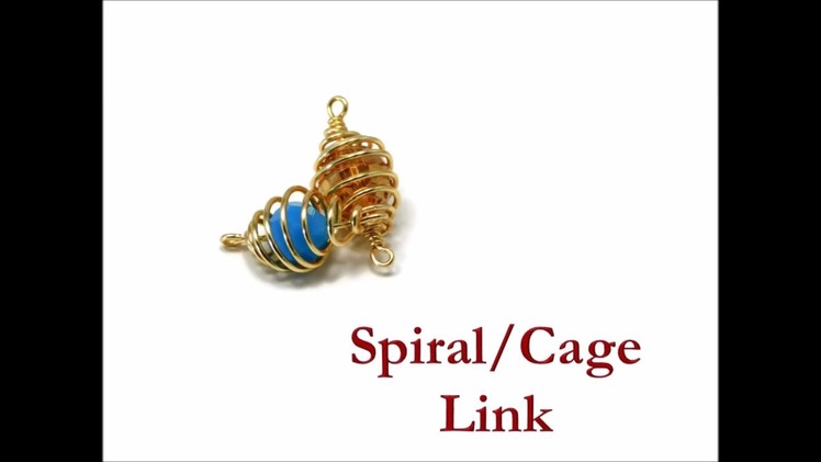 How to Wrap A Spiral Caged Crystal Link - DIY Wire Wrapped Swarovski Crystal Jewelry