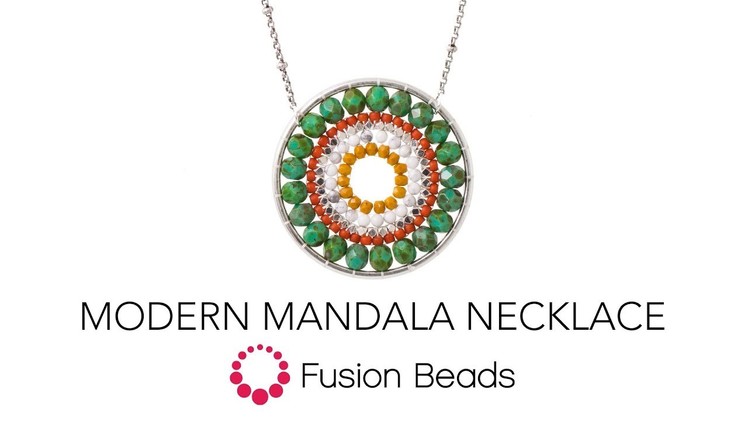 Learn how to make the Modern Mandala Necklace by Fusion Beads
