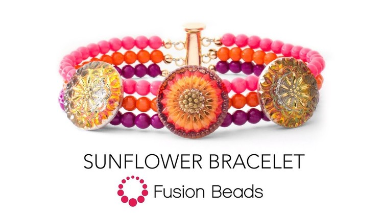 Learn how to make the Sunflower Bracelet by Fusion Beads