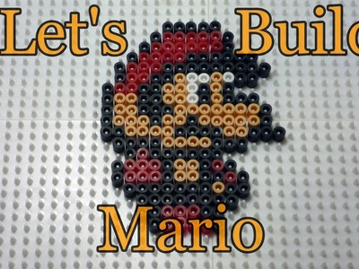 Let's Build Mario From Super Mario Bros 2 In Perler Beads