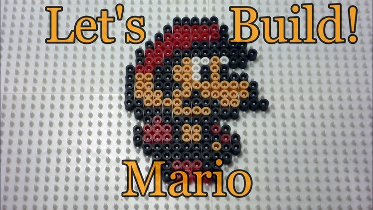 Let's Build Mario From Super Mario Bros 2 In Perler Beads