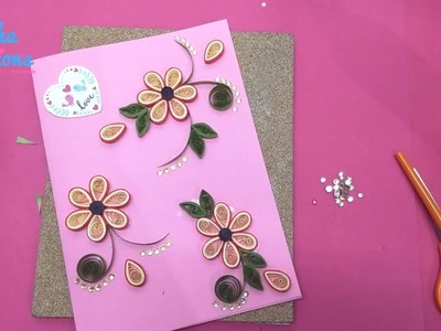 Make Lovely Quilled Handmade Greeting Card for Best Friends and Lovers????