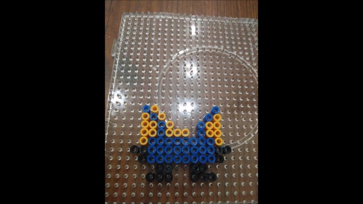 Make minion using perler beads