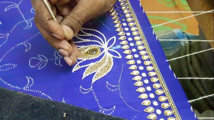 Making of LOTUS flower with Pearls and Beads
