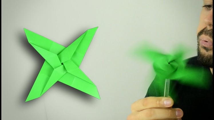 Origami: 4-Bladed Shuriken Propeller - Instructions in English (BR)