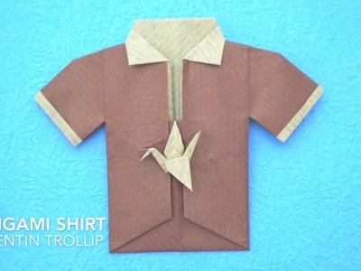 Origami crane shirt by Quentin Trollip