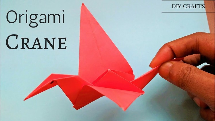 Origami: Crane [tutorial] Easy Simple Step By Step - How To Make a Paper Crane - DIY Origami Crane