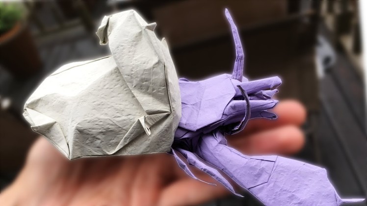 Origami Hermit Crab Tutorial (Satoshi Kamiya) Part 1 - Precreasing