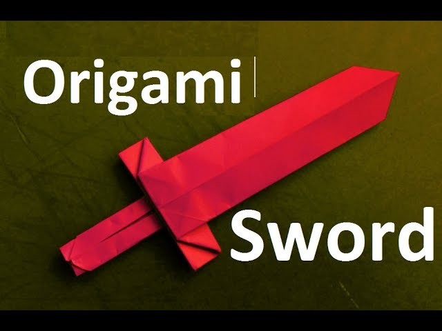 Origami Sword:Easy Paper Sword Folding Instructions|How To Make an origami Traditional Sword