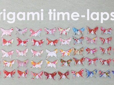 Origami Time-Lapse: Folding 50 Alexander Swallowtail Butterflies (Michael LaFosse)