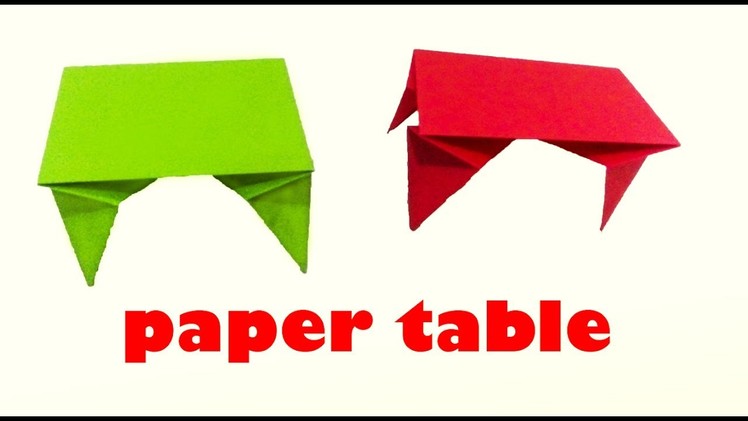Paper Table:- How to make a paper table origami [Easy Origami]