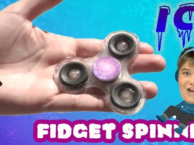 Real ICE Fidget Spinner! How to Make Frozen Homemade DIY Family Fun Spinner HobbyKidsTV