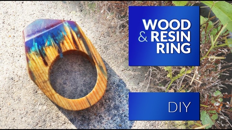 Resin & Wood RING DIY - Secret Wood Ring - simplest method.