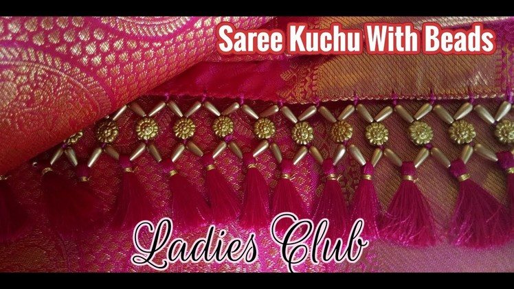 Saree Kuchu I Saree Tassels Making with Beads New Design I Gonde Designs