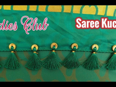 Saree Kuchu Using Beads Easy Design I Gonde Designs I Kuchulu Designs