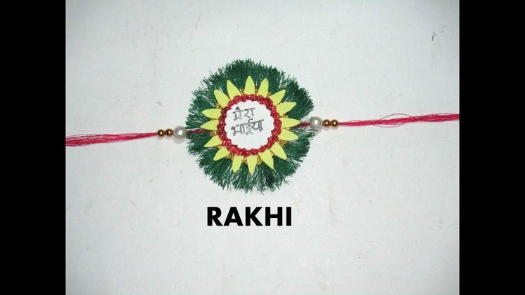 SIMPLE DESIGN HANDMADE RAKHI FOR BROTHER | FULL TUTORIAL BY SUGI MAJHI