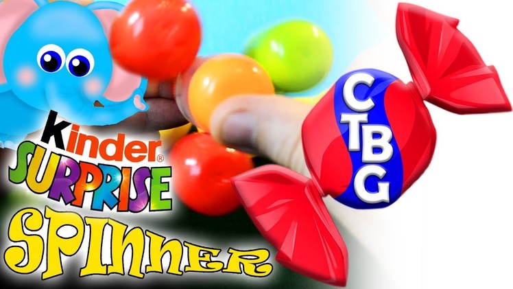 Spinner DIY handmade, SUPER SPINNER Kinder Surprise |CTBG| Cartoon Toys Baby Game