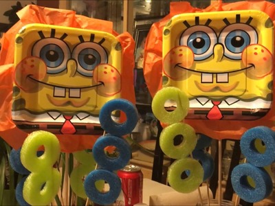Spongebob Luau Party Series | Party City Haul, Center pieces, DIY