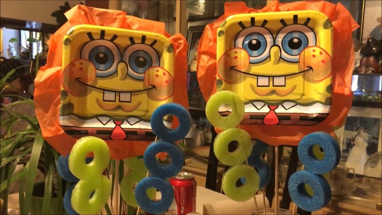 Spongebob Luau Party Series | Party City Haul, Center pieces, DIY