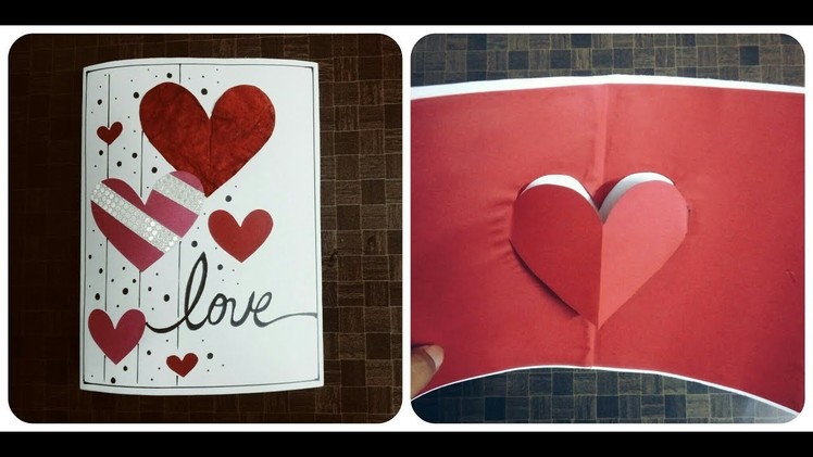 The Beautiful  Pop up heart card by handmade cards ideas: complete tutorial