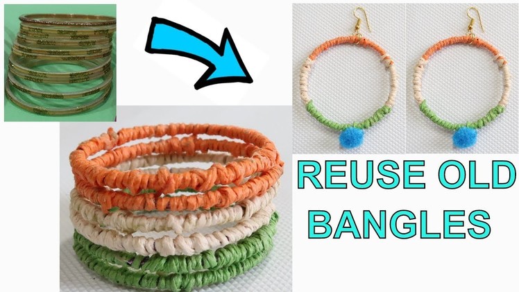TRICOLOR BANGLES FROM OLD BANGLE | REPUBLIC DAY CRAFT | INDEPENDENCE DAY CRAFT | TRICOLOR  JEWELLERY