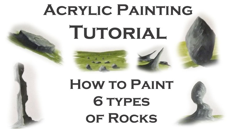 Acrylic Painting Tutorial | How to Paint 6 Types of Rocks