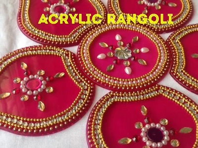 Acrylic Rangoli || Kundan Rangoli || DIY Rearrangeable Rangoli