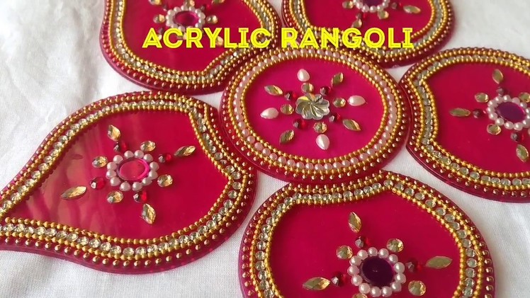 Acrylic Rangoli || Kundan Rangoli || DIY Rearrangeable Rangoli